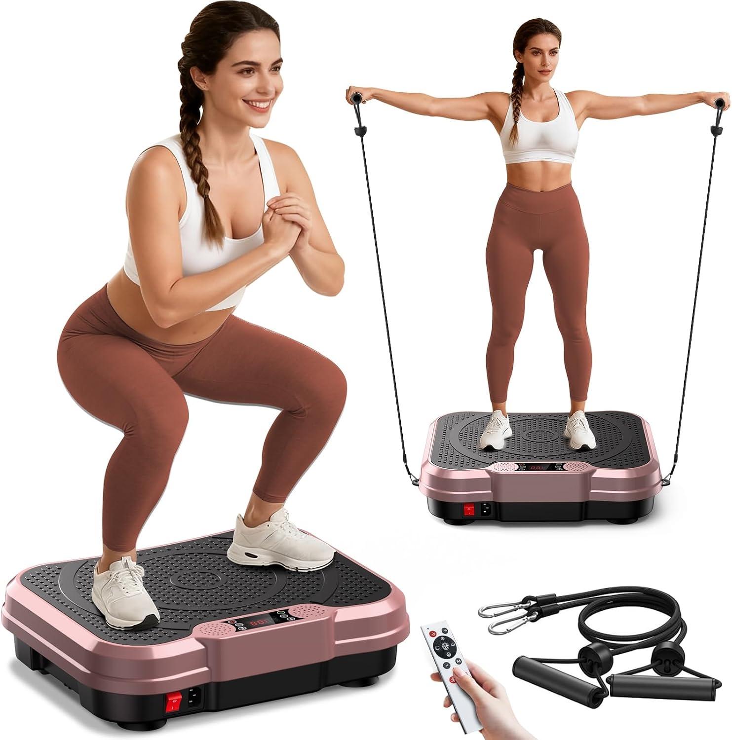 AoraPulse Vibration Plate Exercise Machine Rose Gold - AoraPulse